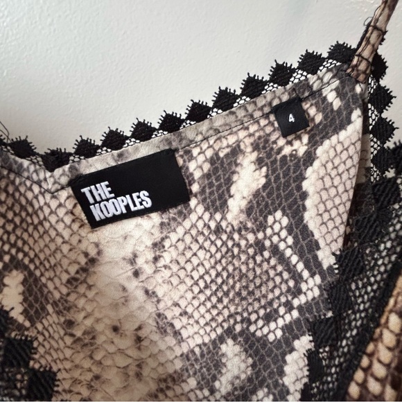 The Kooples 100% Silk Snake Print Dress - Picture 6 of 14